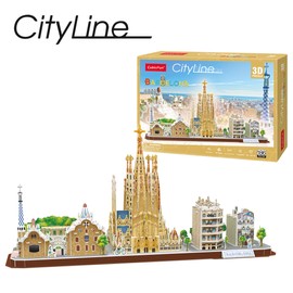 3D Puzzle - Barcelona 3D Puzzle Children and 3D Puzzle Adults, 3D Puzzle Girls, 3D Puzzle with 186 Pieces, Models for Assembling by Adults