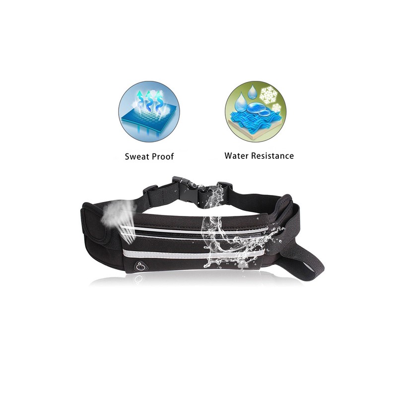 Ardent Endurance Running Belt Waist Pack Phone Pouch - Black