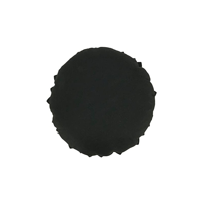 SARO LIFESTYLE Flower Shaped Felt Throw Pillow