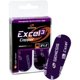 Solaravita Genesis Bowling Excel #3 Copper Performance Tape - Purple - 2.75" x 1" - 40 ct