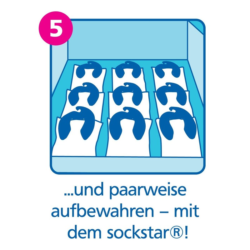 Sockstar Sockenclips Colours & Stripes - Basic Pack = 10