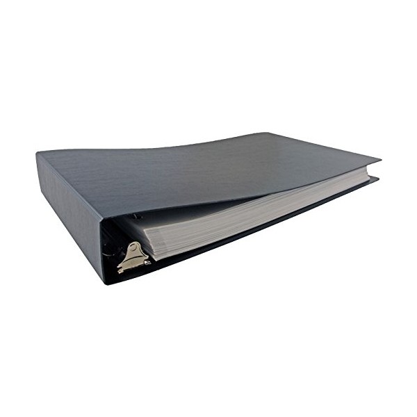 11x17 Poly Binder, 2-Inch Angle-D Ring, Black (517610)