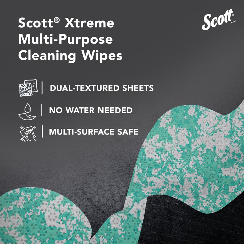 Scott® Xtreme Multi-Purpose Cleaning Wipes (54591), Heavy Duty Textured Extreme