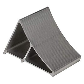 Wheel Chock, 7 in W, Silver