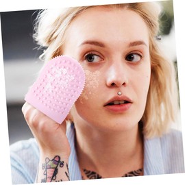 Baluue 10 Pcs Cleansing Massage Finger Cots Face Washing Brush Face Cleansing Tool Facial Scrubber for Face Manual Facial Brush Face Cleansing Brush Facial Cleaning Brush