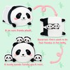 YIIQUWEN Panda Plush, Stuffed Animal Set with 4 Baby Pandas,