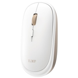 Elecom M-TM10DBWH-IL ILMF I Love Myself Wireless Mouse, Thin, Silent, 2.4 GHz, 4 Buttons, White