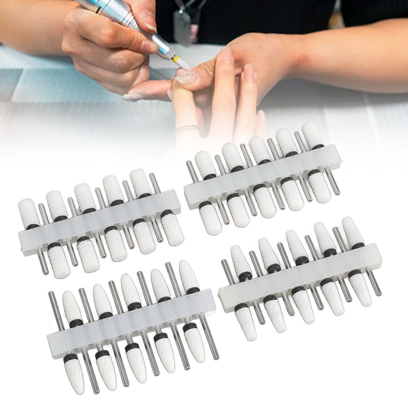 40Pcs Nail Drill Bit 4 Types Ceramic Nail Removal Bit