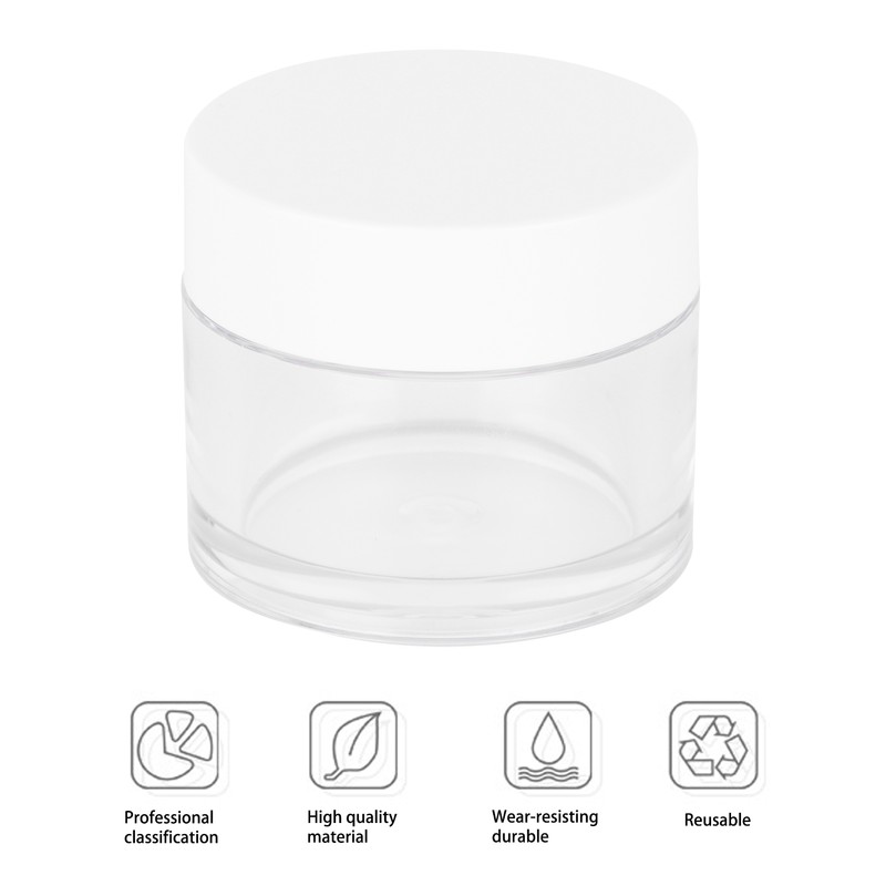 10Pcs 20g Round Empty Container Jar Refillable for Cream Cosmetic