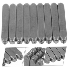 Operitacx Metal Stamping Kit Number Stamp Set for Leather Jacket Bag Shoes Embellishments