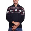 Weatherproof Vintage Mens Holiday Heavyweight Quarter Zip Pullover Sweater (Medium,