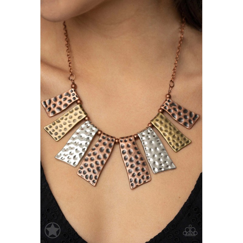 Paparazzi Plated Women's Neclace Multi /A Fan of the Tribe