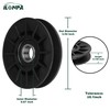 ILONPA 756-05024 V-Idler Pulley 756-05032 754-05027 954-05027 for Cub Cadet