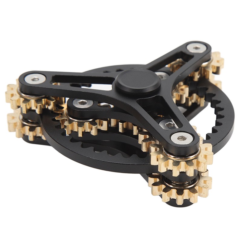 Fingertip Gear Toy 4 Gears Decompression Metal Finger Hand Brass
