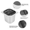 Caja de café de acero inoxidable con barra de goma