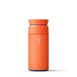 Ocean Bottle - Recycled Stainless Steel Brew Flask - Eco-Friendly & Reusable Bottle - Sun Orange - 12 oz