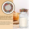 5-Pack Cloth Covers for Sourdough Starter Jars, Vintage Boho Mandala