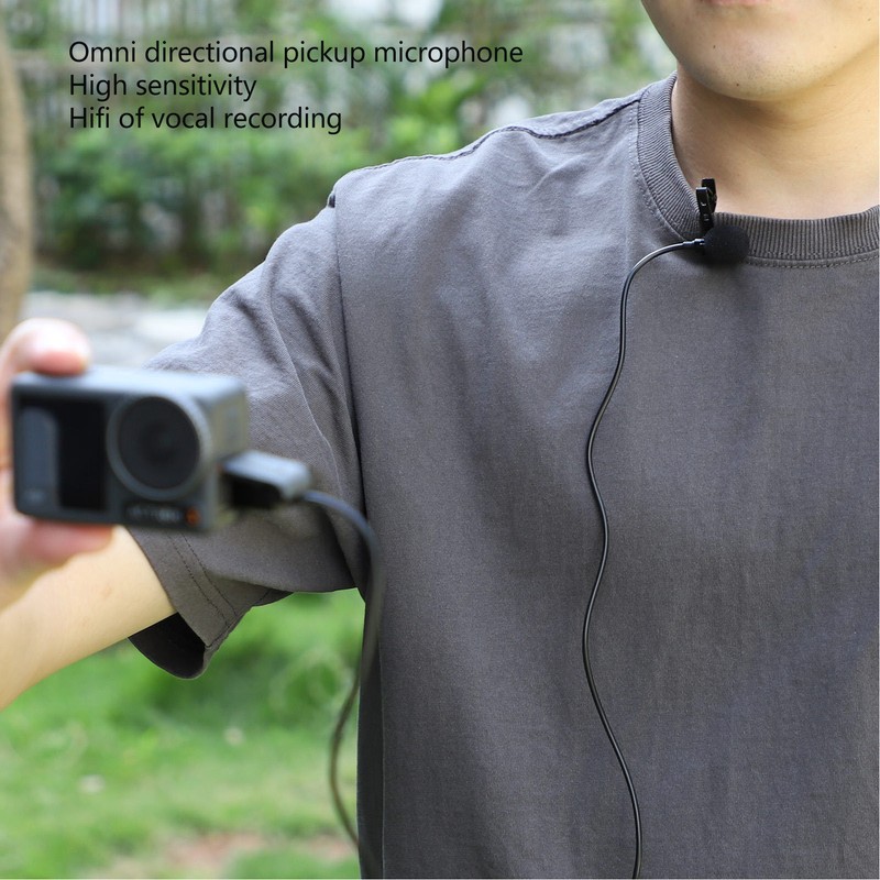 Lapel Microphone Anti Interference Omnidirectional Clip On Lavalier Microphone for