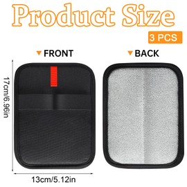 ZcrPrn Pet Hair Removal Glove, 3 PCS Pet Hair Remover Glove, Double Sided Versatile Pet Hair Removal Tool for Cat Dog, Cat Grooming Glove for Clothes Sofas Pets Carpets