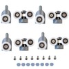 8 Pcs Old Fashioned Shower Door Rollers Replacement 23mm Top