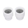 2Pcs Tig Welding Cups White Ceramic Welding Torch Cup Ceramic