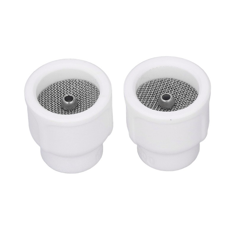2Pcs Tig Welding Cups White Ceramic Welding Torch Cup Ceramic