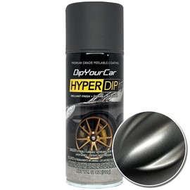 DipYourCar HyperDip Paint - Can of Sprayable Automotive Dip Coat - Removable Peelable Paint Protection for Cars - Anthracite Grey Satin Coat Spray