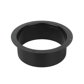 6 Inch Duct Connector Wall Plate, HVAC Ventilation System, Black