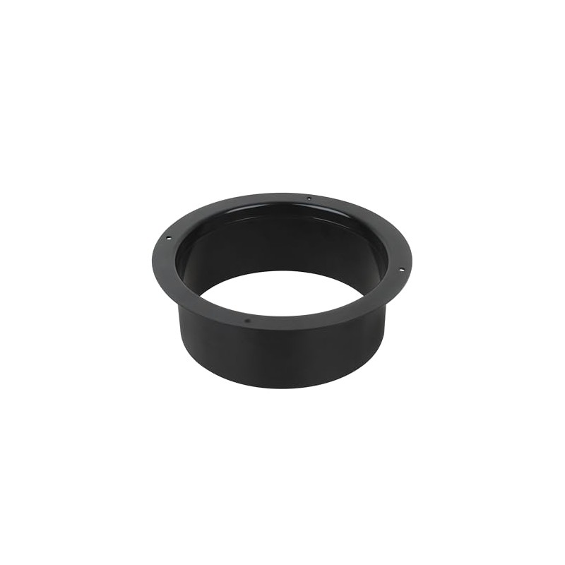 6 Inch Duct Connector Wall Plate, HVAC Ventilation System, Black