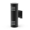 Sytmhoe Cylinder Outdoor Wall Lights 2Packs, Black Modern Up Down