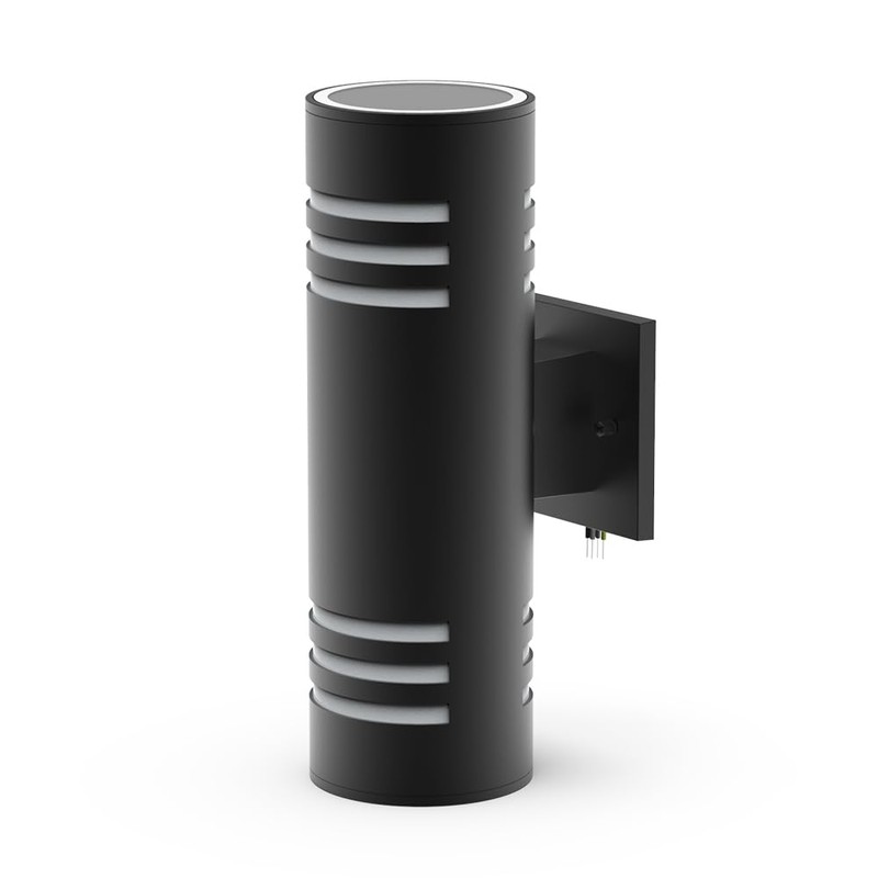 Sytmhoe Cylinder Outdoor Wall Lights 2Packs, Black Modern Up Down