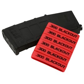 Aolamegs 12 Pack 300 Blackout Magazine Marking Band (Red-Black)