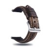 Berfine 24mm Quick Release Retro Leather Watch Band,Vintage Oil-tanned Pull-up