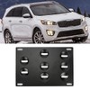 Hlyjoon Tow Hook Number Plate Mounting Bracket Car Front Bumper
