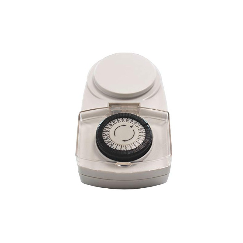 UNITEC Outdoor Mechanical Daily Timer IP44 Analogue White 30 Minute
