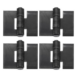 uxcell 4 Pack Heavy Duty Weldable Hinges, 4.17" x 5.12" x 0.26" Weld on Butt Hinge Corrosion and Rust Resistant Folding Metal Gate Hinges for Trailer Doors
