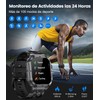 ESFOE Reloj Inteligente Hombre(3 Correas), 1.96'' 400mAh Smartwatch Hombre con