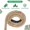 PATIKIL 1" x 50 Ft Twisted Manila Rope Jute Rope