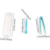 DPWOUM Blue Contact Lens Applicator, Remover & Tweezer, Soft Tip,