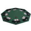 AJ SHOP 48" Green Octagon 8 Player Four Fold Folding
