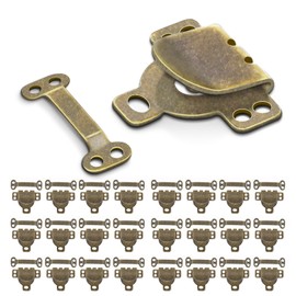 CooBigo 25Set Sewing Hook and Eye Closures for Clothing Sewing Clasps and Fasteners, Hook and Eye Closure for Pant Waist,Bra,Jeans and Others Sewing DIY Craft