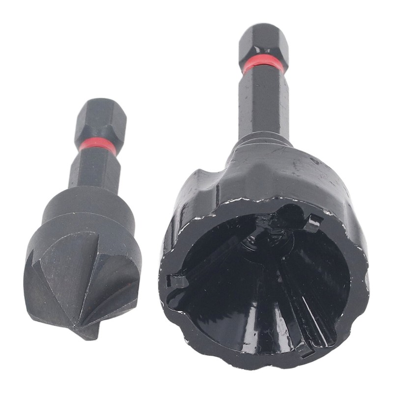 Deburring Chamfer Tool Set 1/4in Drill Bit Deburring External Chamfer