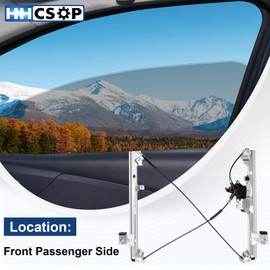 Front Right Passenger Side Power Window Regulator w/Motor for Chevy Silverado Suburban Avalanche Tahoe GMC Sierra 1500 2500 3500 Yukon XL Escalade 1999 2000 2001 2002 2003 2004 2005 2006 2007, 741-645