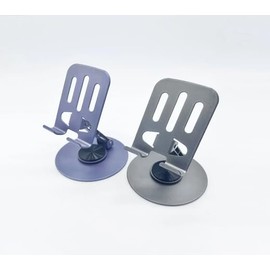 RDRKR 360 Rotatable Metal Aluminium Phone Stand Base and Phone Holder 360 for Bed Table Tablet Stands (Purple)