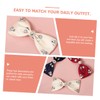 Ipetboom 5pcs Bowknot Rhinestone Hairpins for Women Elegant Hair Bow