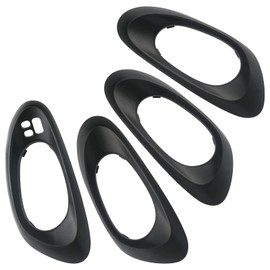 APPERFiT Interior Door Handle Bezel Trim Cover (4pcs) Compatible with Chevy Trailblazer 2002-2009 Replaces 15214502 15214503 15214506 15214507