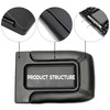 7BLACKSMITHS Center Console Lid Replacement Kit Compatible with Chevy Silverado
