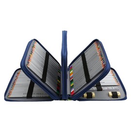 Lbxgap Portable Colored 184 Slots Pencil case Organizer with Printing Pattern for Watercolor Pens or Markers, Pencil Case Organizer for Artist