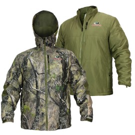 EHG Elite Sierra All Season 3-N-1 Waterproof Camo Jacket with Removable Insulated Liner (MO Rio, 2XL)