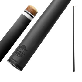 Rhino - 30" / 3/8-8 Joint Carbon Pool Cue Single Shaft, Tip Rhino, 12.2mm. Low Deflection, Ultra-Smooth, Easy to Play, Pro Taper
